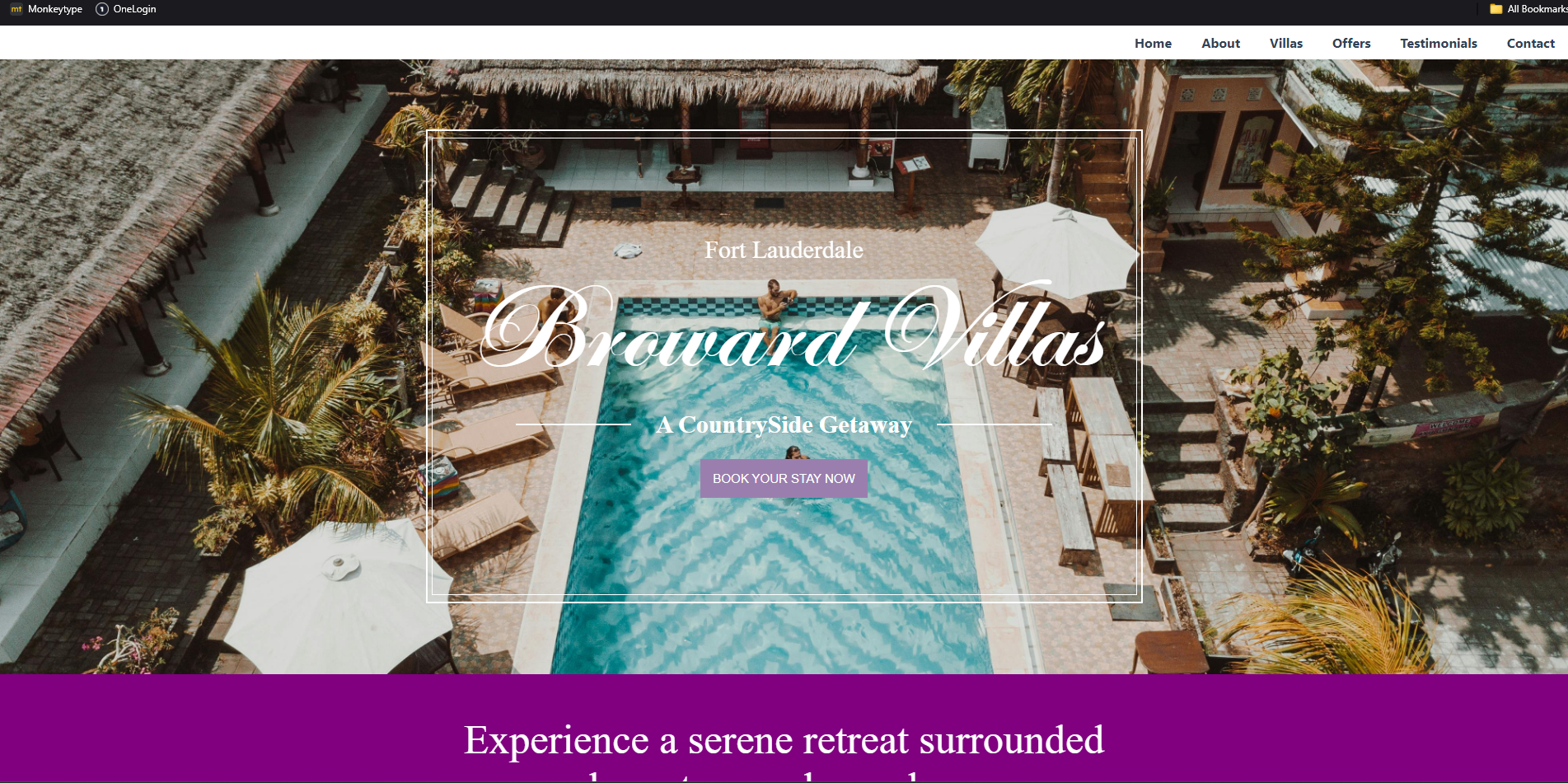 Broward Villas: Clone Website