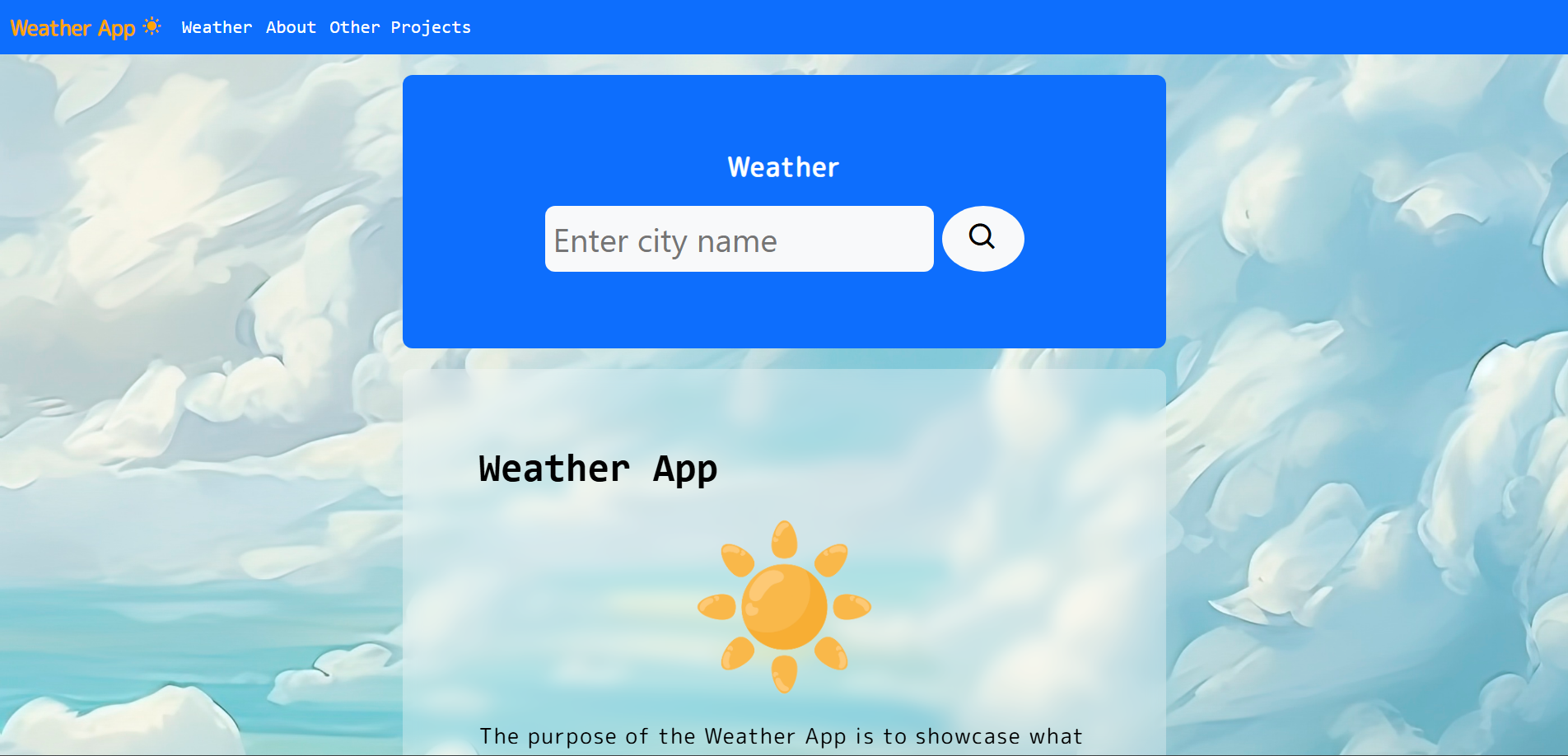 Weather App: JavaScript Project
